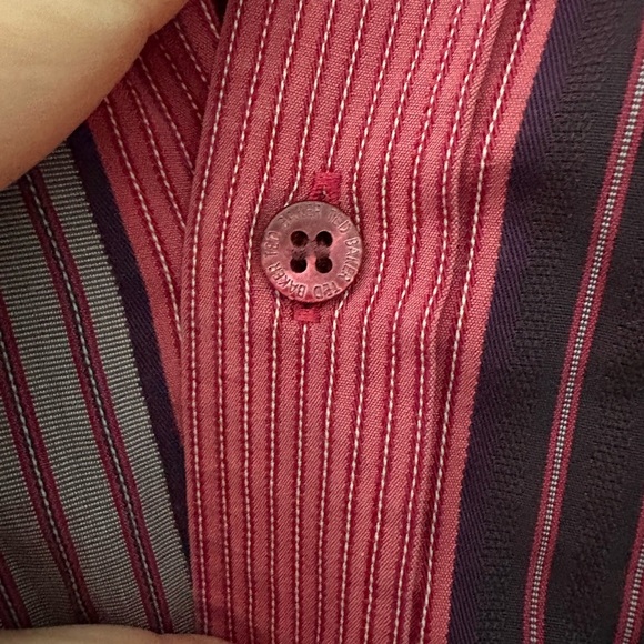 Ted Baker unique men’s button down dress shirt size 6 long sleeve - Picture 12 of 15